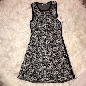 NWT DKNYC A-line Printed Knit Dress XSMALL